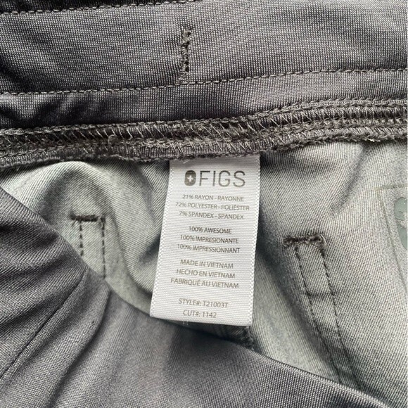 Figs Livingston Basic Scrub Pants Yoga Waistband Straight Leg Gray Size XXS 2XS - Picture 10 of 12